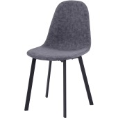 Berlin Dining Chair Dark Grey Fabric